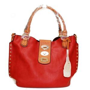 Women’s 2 pc Satchel Bag (Red) NWT